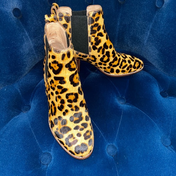 NWT Cheetah Print Booties Madewell - Picture 1 of 3